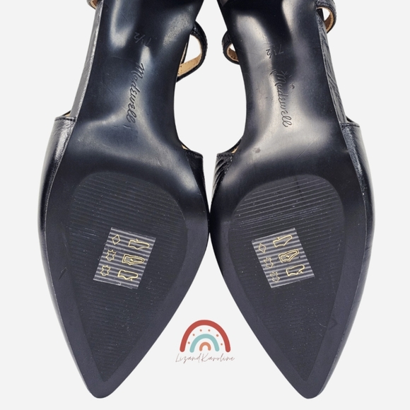 New! Madewell The Debbie Slingback Leather Pump Heels - Picture 14 of 14